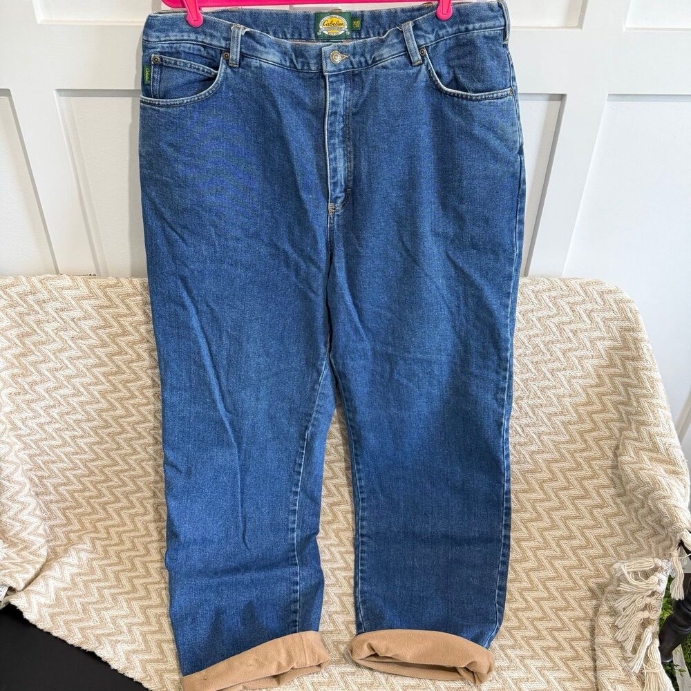 Cabela’s Men’s Flannel Lined Denim Jeans 40x34